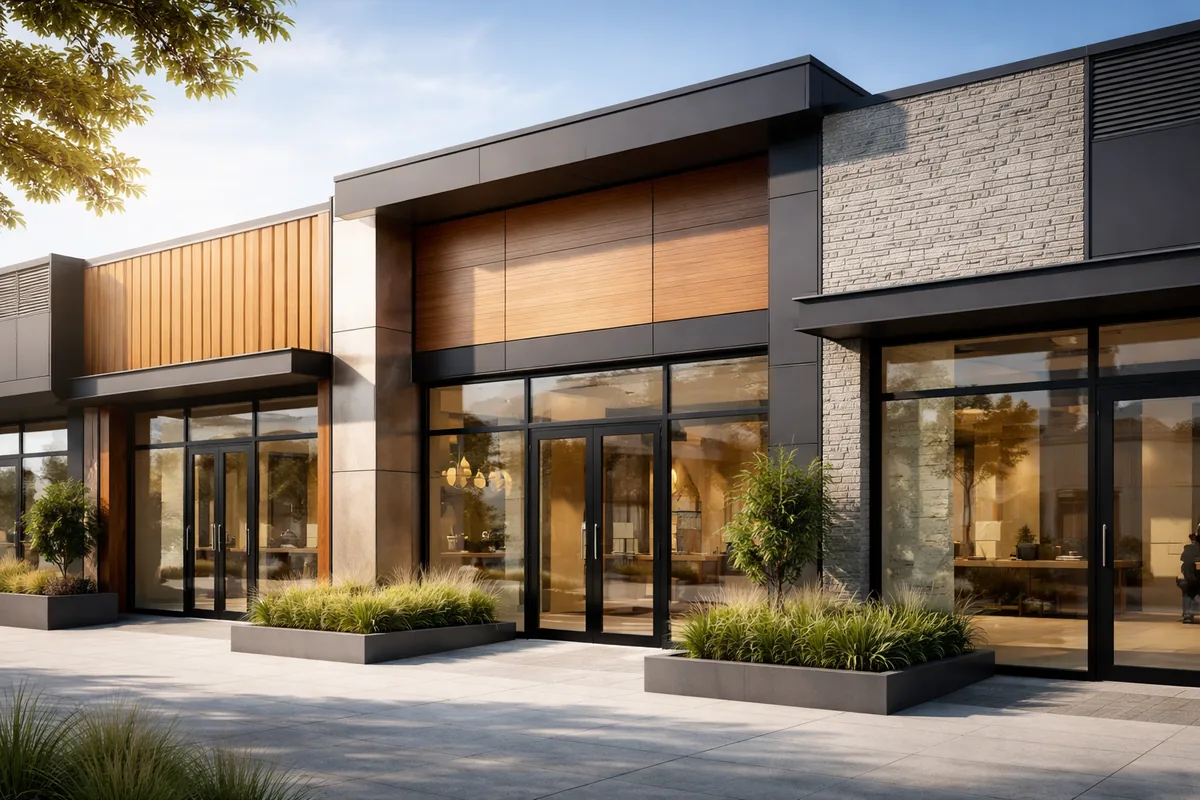 Comment choisir le bon matériau pour une façade commerciale